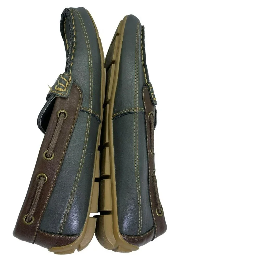Levi's Comfort Shoes Loafer‎ Boat Shoes Men’s Forest Green Brown Size 9